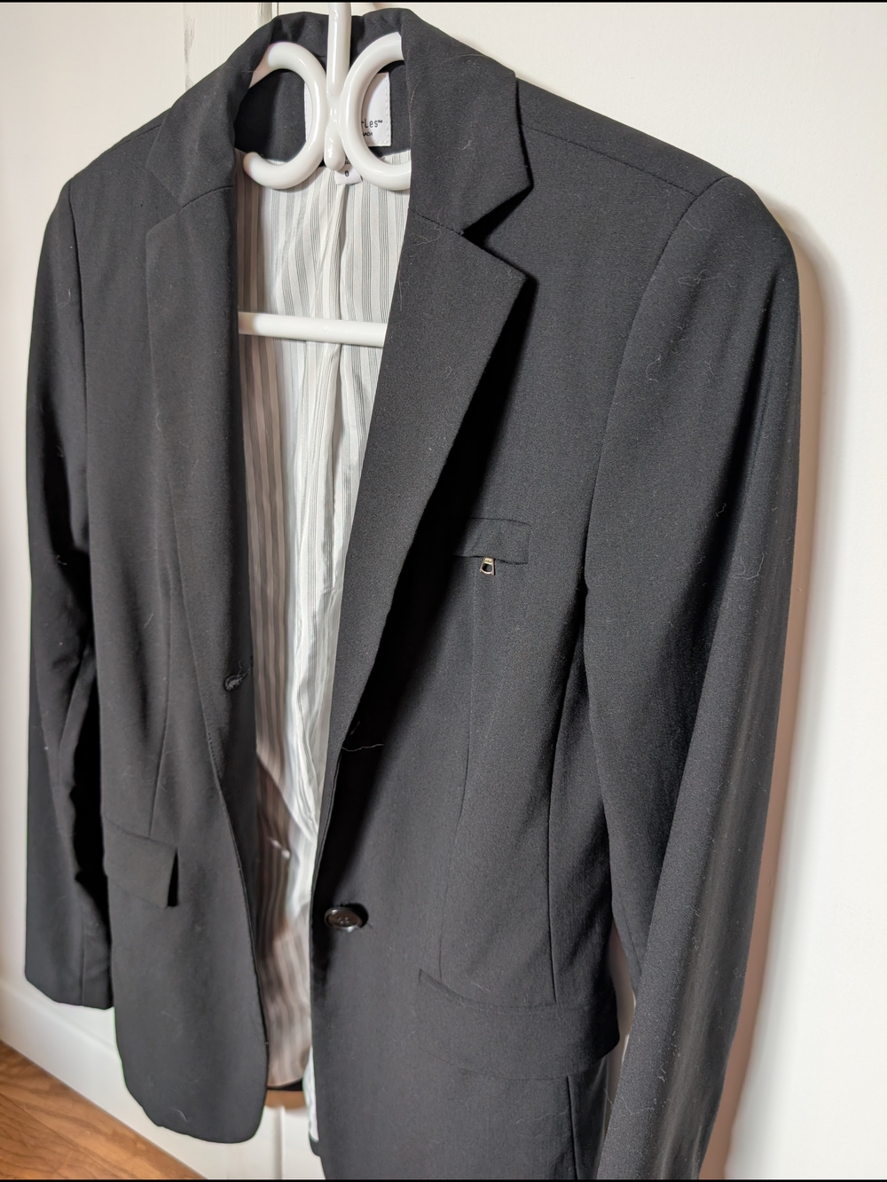 Judith & Charles Black Wool Blazer
